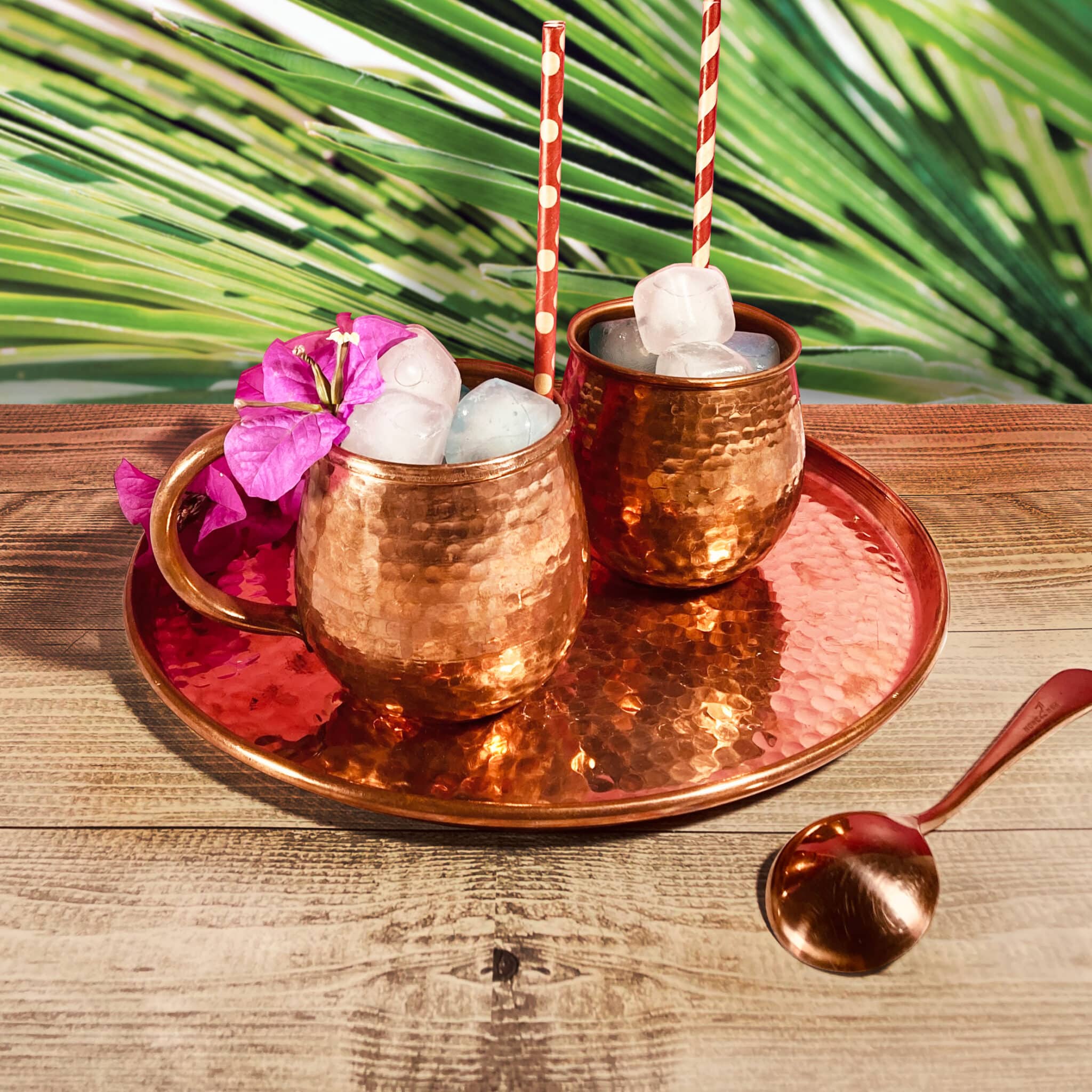 Set de tazas de cobre